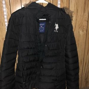 USPA winter jacket with fur hood